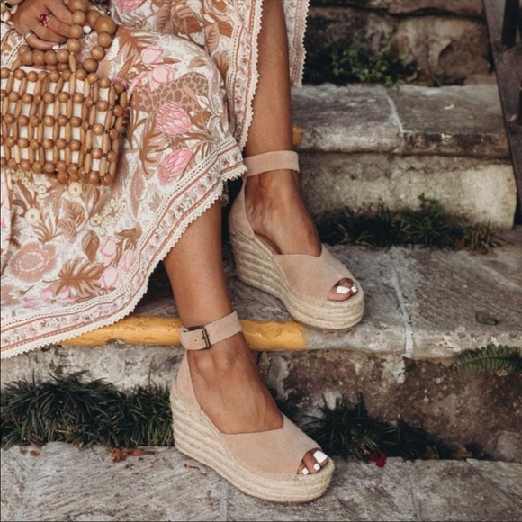 Soludos | Positano Platform Wedge Sandals Size 10 - Picture 5 of 5